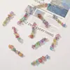 Colgante de cuentas irregulares tipo grava de color dulce de verano pendientes largos de dopamina diy accesorios para pendientes venta al por mayor