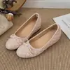 Zapatos de plataforma acolchados con lazo estilo francés para mujer, nuevos zapatos planos de otoño 2026, zapatos de ballet Mary Jane