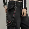 Cadena de Pantalón Personalizada de Fábrica Muestra de Pedido Pequeño a Imagen Personalidad Personalizada Accesorio de Moda Cadena Colgante Tendencia Callejera Cadena de Cintura