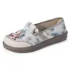Zapatos para Mujer, Versátiles Nuevos Zapatos Bordados de Estilo Étnico de Verano, Zapatos de Tela del Viejo Pekín, Zapatos Hanfu para Mujer, Zapatos Casuales para Mamá