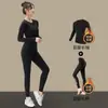 Ropa de Secado Rápido para Mujer Traje de Yoga Invierno Running Deportes Manga Larga Otoño e Invierno Montañismo al Aire Libre Running Matutino Gimnasio Top