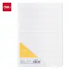 Libreta de Sutura Deli Pp Simple y Moderna para Estudiantes Cuaderno de Escritura Cuaderno de Papel Engrosado Suministros de Papelería Venta al por Mayor