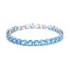 Pulseira de zircônia ultra flash de 6 mm, multicolorida, opcional, joias, pulseira banhada a platina, pulseira de diamante para mulheres, atacado, em estoque