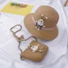 Bolsa Fresca Pequena Proteção Solar Chapéu de Sol Chapéu de Praia de Verão para Crianças Chapéu de Palha Ondulado Chapéu de Sol Dia das Crianças Presente de Aniversário