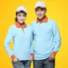 Ropa de trabajo de hotel manga larga hacer camiseta catering mesero supermercado cultura publicidad camisa hacer ropa de trabajo ropa de otoño