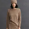 Suéter de Cachemir para Mujer Cuello Redondo Suéter Básico Nuevo Estilo Otoño e Invierno Diseño de Tira Personalizado a la Moda Ropa Interior Nuevo Estilo Otoño e Invierno