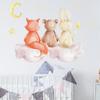Nuevo FX-E56 Dibujos Animados Conejo Oso Nubes Habitación Infantil Sala de Estar Entrada Decoración de Pared para el Hogar Adhesivo de Pared Autoadhesivo