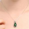 Colgante Feng Chen Da Bow de Jaspe Verde de Hotan Jade Verde Fresco Color Clásico Elegante Colgante de Diamante Brillante