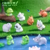 Paisagem em miniatura transfronteiriça apresentando fofos enfeites de panda, crocodilo e lagarta - Enfeites decorativos DIY e acessórios para pendurar