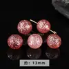 Cristal de morango Pixiu transparente e rosa pequena escultura DIY acessório de pulseira joia estilo fada pulseira produto semiacabado atacado
