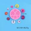 Molde de silicone para decoração de bolo de fondant de crisântemo Xiaozou, brincos de flor DIY, pingente, grampo de cabelo, patch, molde de epóxi, crisântemo
