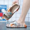 EVA Chinelos Masculinos Verão Novo Tamanho Grande Estampado Chinelos Casual Beach Shoes Moda Sandálias Chinelos Vietnã Chinelos