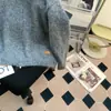 Chaqueta Suéter de Solapa Estilo Coreano con Doble Cremallera para Mujer Ropa de Abrigo Otoño e Invierno 2025 Nuevo Cárdigan de Punto Estilo Holgado Perezoso