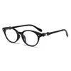 Gafas Vintage para Mujer Estilo Japonés, Armazón Pequeño Ovalado, Estilo Nerd, con Acabado de Alta Gama, Armazón de Varillas Saturno, Se Pueden Adaptar Lentes de Graduación, Modernas