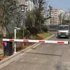 Braço de Barreira Octogonal 100x45 Braço de Elevação Parador de Veículos Barreira Corrimão de Portão de Estacionamento de Comunidade com Tira de Borracha Anti-Esmagamento