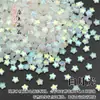 Estrela de cinco pontas furo reto furo vertical estrela pequena esmalte de cor antiga material para fazer grampo de cabelo com borla feito à mão