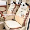 Cojín de Asiento de Coche de Panda Lindo Verano Panal Antideslizante Cómodo Almohadilla Refrigerante para Asiento Cubierta Creativa de Dibujos Animados para Asiento de Coche