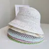 Sombrero de Pescador Calado de Verano para Mujer, Sombrero de Sol Tipo Cubo Tejido, Sombrero de Sol Tejido, Sombrero de Sol de Moda, Sombrero de Sol Versátil, Moderno