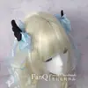 Original Hecho a Mano Subcultura Sexy Alas de Ángel Negras Lindo Y2k Pinza para el Pelo de Valle Astringente Clip Lateral para Doble Cola de Caballo Oscura
