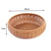 Cesta de frutas tejida de imitación de ratán estilo pastoral para el hogar, cesta de almacenamiento para verduras de cocina, cesta para la compra en la sala de estar y el dormitorio.