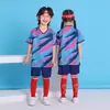 Uniforme de Fútbol para Niños Clase A Seda de Hielo Manga Corta Conjunto de Chándal Traje de Equipo de Competición Transpirable Secado Rápido Camiseta Ropa Deportiva de Moda
