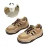 Zapatillas de Cuero Genuino para Mujer Primavera 2026 Nuevos Tenis Deportivos de Suela Gruesa para Mujer que Aumentan la Altura Casual Versátiles Zapatos Blancos
