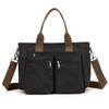 2025 Nova Bolsa de Ombro Grande Capacidade Lona Viagem Moda Casual Simples Bolsa Transversal Mochila de Trabalho Estilo Coreano Feminina
