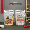 Bolsa de Nylon para Base de Sopa Quente para Levar, Bolsa Embalagem de Grande Capacidade para Sopa e Molho, Bolsa Selada, Bolsa Selada Espessada