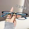 Nuevos lentes cuadrados de montura grande, montura para gafas para miopía, estilo coreano, montura completa, montura para gafas de hombre, patilla de gafas bicolor personalizada, gafas lisas