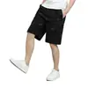 Shorts Casuales de Trabajo Finos para Hombre de Verano, Shorts de Playa de Algodón Puro, Pantalones de Cinco Puntos, Color Sólido, Corte Holgado, Casual, Modernos, Versátiles