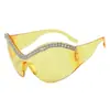 Hip-Hop Retro Europeo y Americano Ins Celebridad de Internet Moda de Moda Tecnología Futura Geniales Gafas de Sol Cyberpunk Gafas de Sol Deportivas