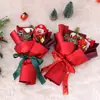Ramo de Regalo de Navidad Producto Terminado Muñeco Creativo de Papá Noel para Niños Nochebuena Decoración Navideña Realista