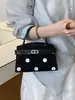 Yuezi 2026 Bolsas de Verano Nuevas de Lunares para Mujer, Bolso Cruzado de Cadena Moderno y a la Moda, Mini Bolso Cuadrado