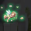 Pegatina Fluorescente de Elfa para el Día de la Madre Pascua Luminosa Sala de Estar Dormitorio Pegatina para Interruptor Fondo Decorativo Autoadhesivo Pegatina de Pared