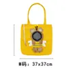 Bolsa de gato portátil para viagem, bolsa transversal de lona com abertura superior para animais de estimação pequenos, bolsa para cachorro respirável de grande capacidade, em estoque para atacado