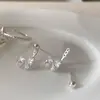 Pendientes de lazo de circonita de aguja de plata Corea del Sur ins moda dulce pendientes versátiles lujo ligero alta gama venta al por mayor
