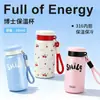 Nueva y elegante taza de bolsillo mini y portátil para mujer, hecha de acero inoxidable 316, con una correa para llevar