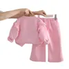 Conjunto de Ropa de Otoño para Niñas 2026 Nuevo Conjunto Casual de Dos Piezas con Sudadera de Manga Larga para Niños Ropa Elegante para Bebés