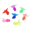 Direto da fábrica simulação cola macia peixe dourado 6cm flutuante água transfronteiriço banheiro pesca brinquedos translúcido proteção ambiental tp