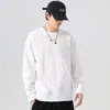 Suéter masculino de manga longa, com caimento solto, moderno, estilo streetwear americano, com gola redonda, apresentando um padrão jacquard tridimensional, perfeito para usar no outono.
