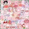 Ins urso fofo coelho emoji mão conta adesivos rosa copo de água capa de telefone decorativo à prova d'água adesivos sem costura
