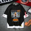Camiseta de One Piece de manga corta con dibujos animados para hombre y mujer, con el logotipo de Esjobaro, Luffy y Solon de Barba Blanca.