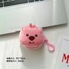 Linda Cartera de Monedas con Flor Loopy Corazón de Niña Cartera de Monedas Castor Pequeño Colgante Auriculares Bluetooth de Peluche Bolsa de Almacenamiento