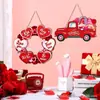 Decoraciones Temáticas de Corazón para Fiesta de San Valentín Transfronteriza, Colgantes de Fiesta de Corazón, Colgantes de Puerta de Corazón, Decoraciones para Fiesta de Bodas
