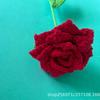 Artesanía de Ganchillo de Hilo de Rosa Puntiaguda Simulada Transfronteriza Ramo Semiacabado Regalo Venta al por Mayor Flor Simulada Venta al por Mayor