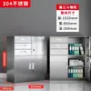 Gabinete Bajo de Acero Inoxidable 304 de Pie en Garaje Gabinete de Almacenamiento Multicapa con Cerradura Gabinete de Almacenamiento Exterior para Herramientas y Archivos