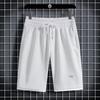 Conjunto Casual Waffle Masculino de Verão Jovem Tamanho Grande Shorts Esportivos de Manga Curta com um Conjunto de Camisetas
