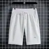 Waffle Casual de Verão Roupas Esportivas Conjunto Solto Masculino Verão Estilo Coreano Tendência Camiseta de Manga Curta Conjunto de Duas Peças