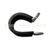Abrazadera P con revestimiento de goma, manguera para instalación de cables, abrazadera de tubo, acero inoxidable, soporte fijo para tubería, juego de soportes para arnés de cables