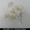 Folha de Dinheiro de Casamento Eucalipto Plástico Flor Artificial Flor de Folha Redonda Dourada Vermelha Arranjo Floral com Grama Buquê Decorativo para Sala de Estar